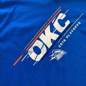 New Thunder OKC NBA basketball T-shirts by Gildan 2018 playoff Men’s XL
